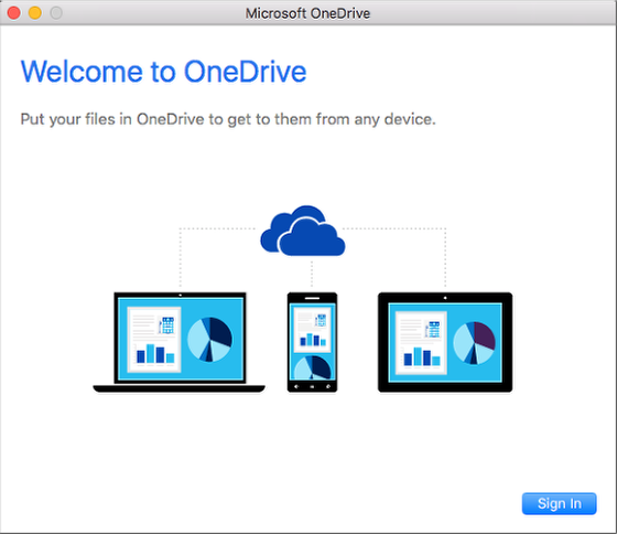 onedrive for mac 10.13
