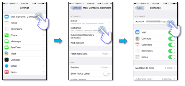 how to sync office 365 with iphone ios10