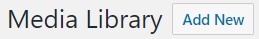 Media library add new button graphic