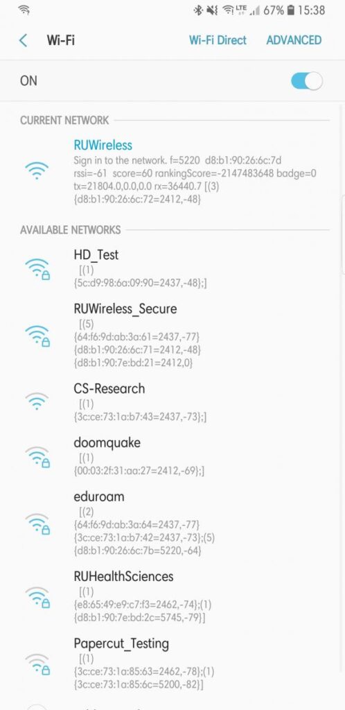 Ruwireless Secure Android Setup Ruwireless