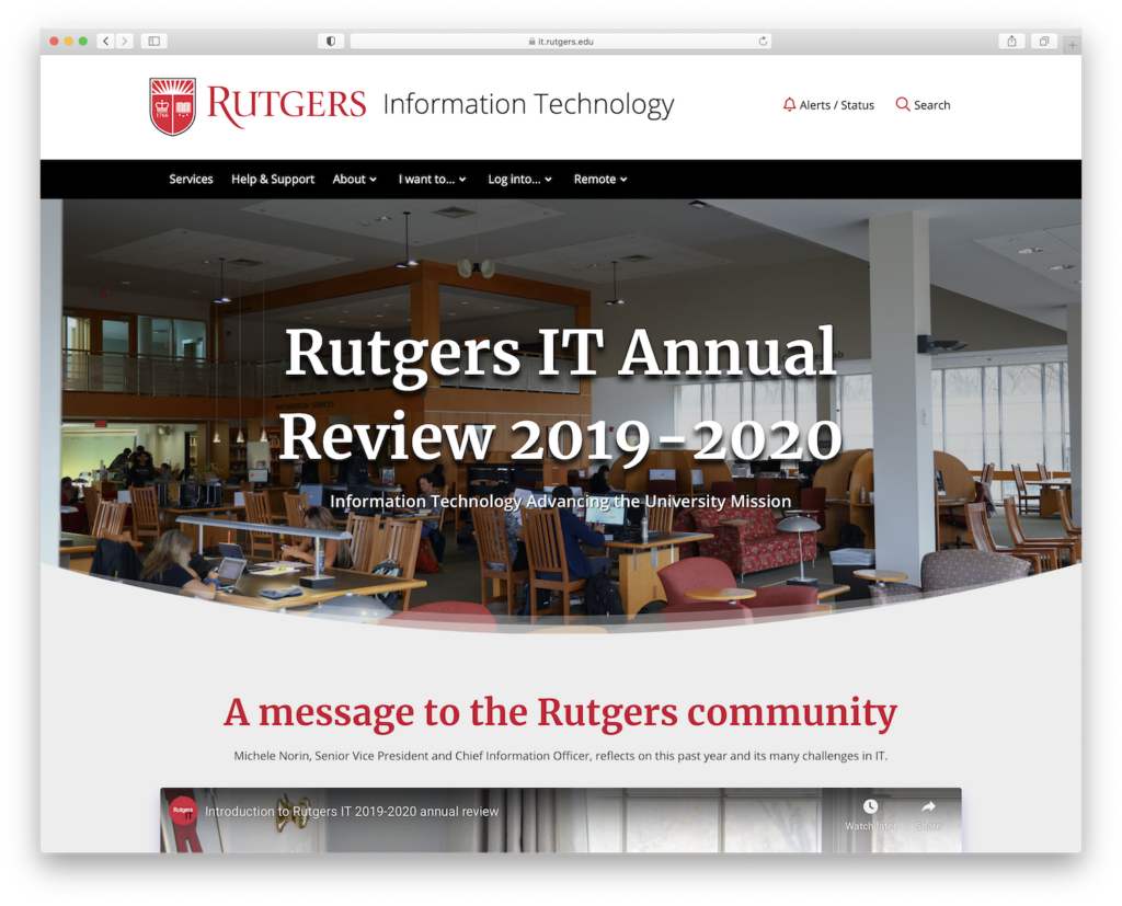 About Rutgers IT Information Technology