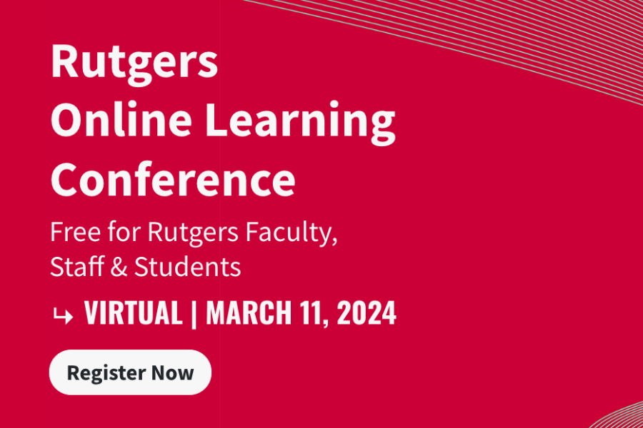 Rutgers Online Learning Conference is open for registration