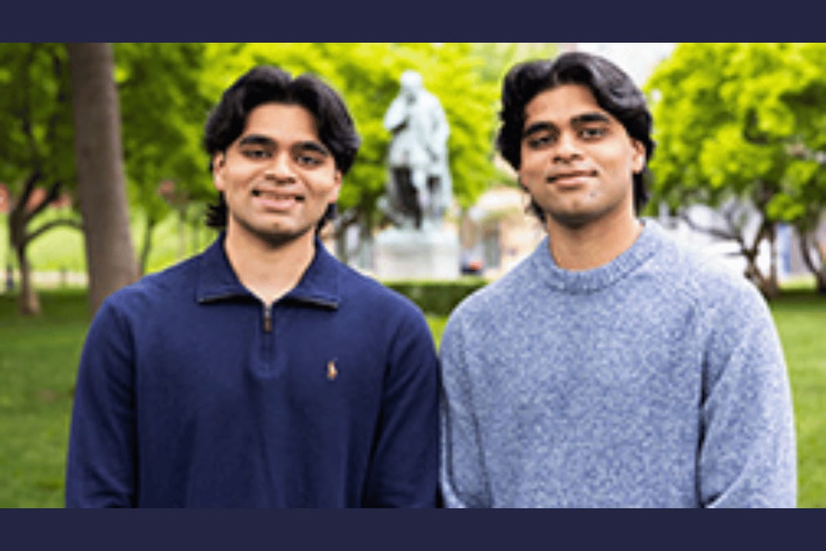 Before graduating, twins created an AI classroom innovation